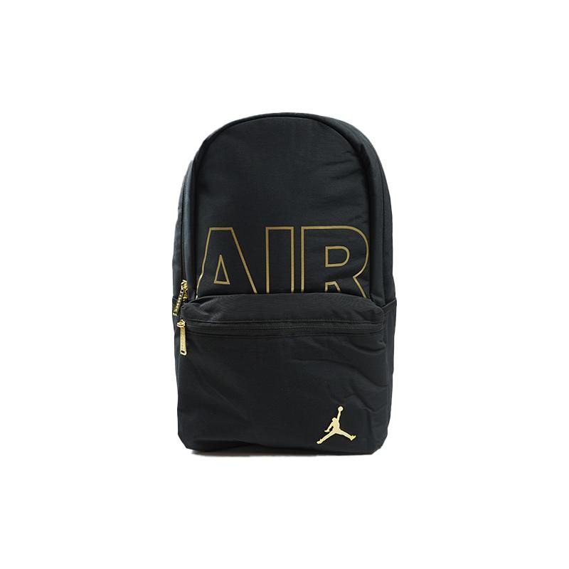 Jordan Letter Print Zipper Backpack Unisex Backpack Black JD2243015GS-001 Black
