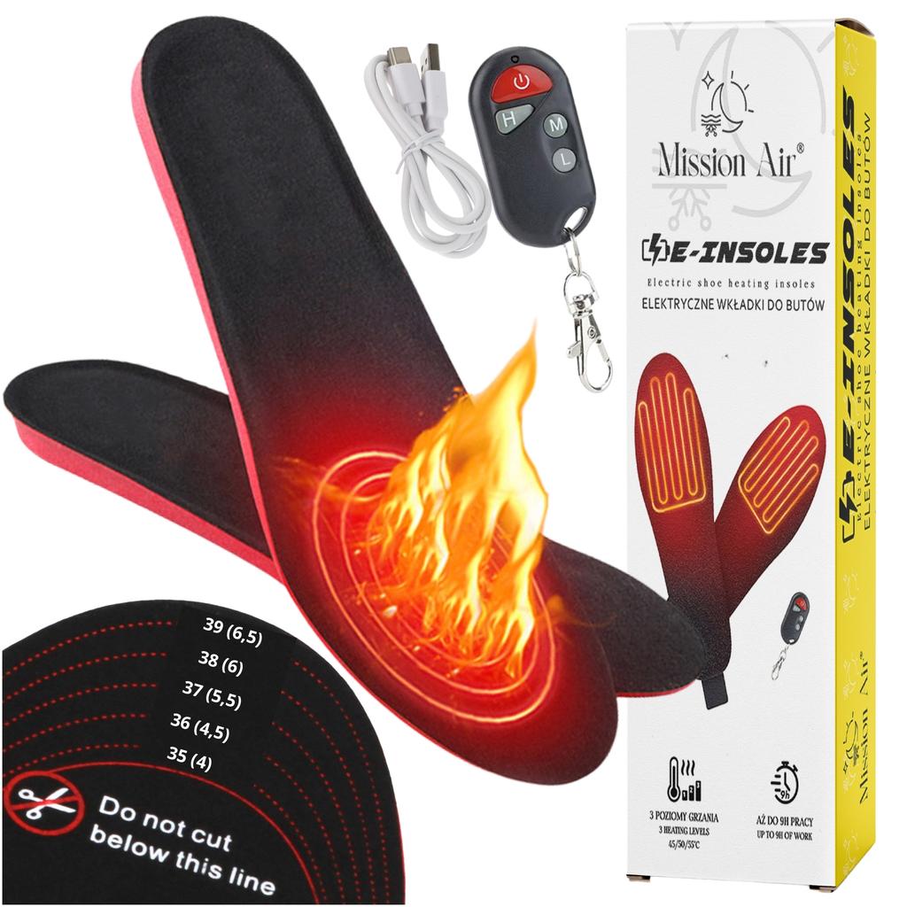 E-Insoles Heated Insoles For Shoes 35-40