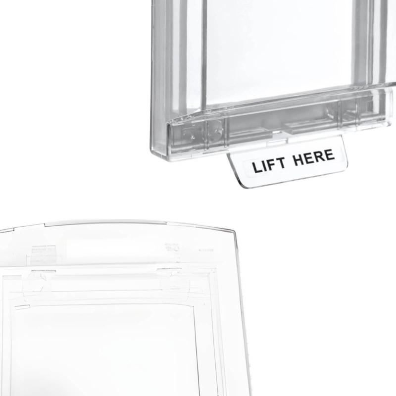 Fire Emergency Button Protective Device - High-strength Plastic Protective Device - Manual Call Point Guardrail - Easy Installation - Waterproof and