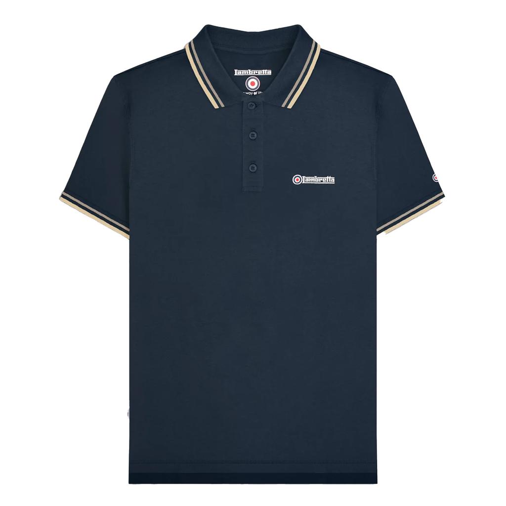 LAMBRETTA Men's Tipped Big & Tall Polo Shirt