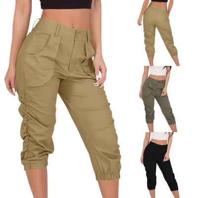 Dam Casual Mode Croppade Byxor Arbetsbyxor