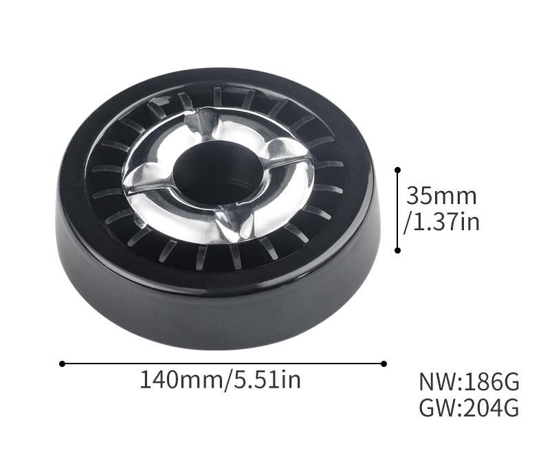 Rotating Stainless Steel Ashtray with Cigarette Extinguisher for Home or Office