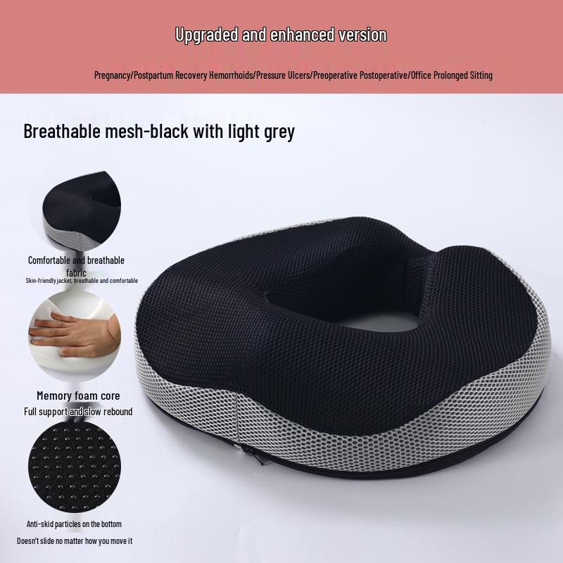 Durable Memory Foam Hemorrhoid Cushion with Breathable Design for Comfort and Support