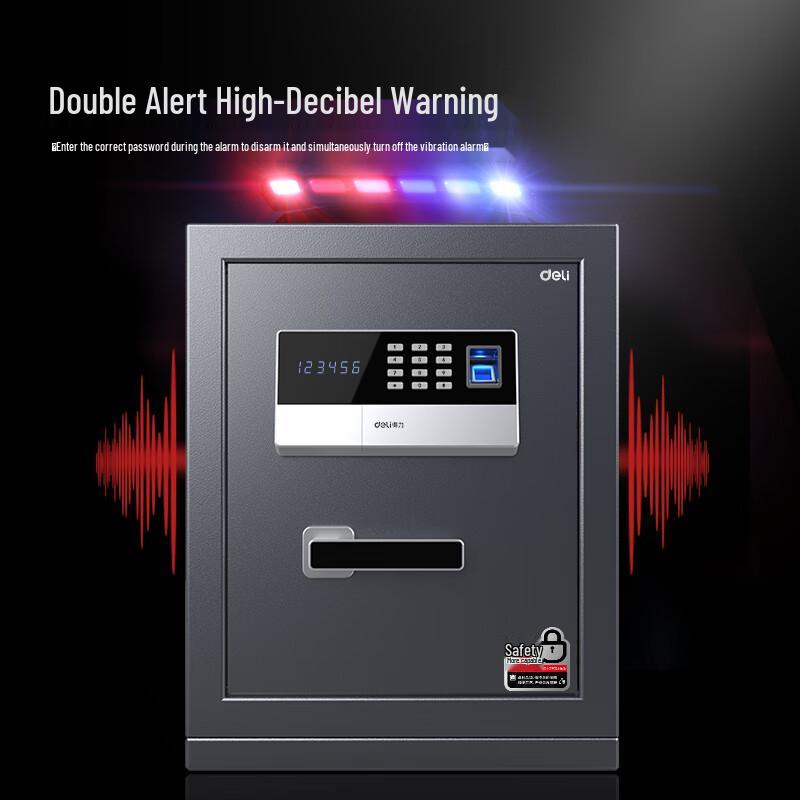 Deli 4074 Biometric Wall-Mounted Steel Safe