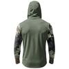 Men's Casual Camouflage Print Hooded Long Sleeve Sun Protection Shirt Lightweight Breathable Outdoor Activewear