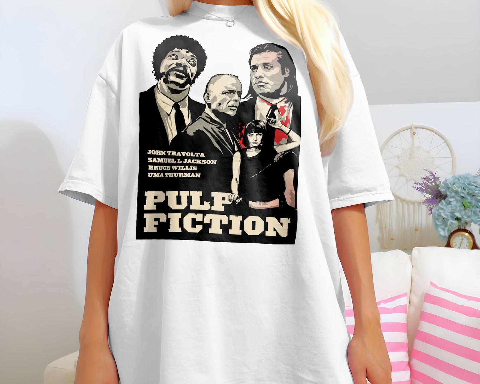 Pulp Fiction V12 Movie Poster Classic Movie Unisex T-Shirt all sizes S-5XL 2XL