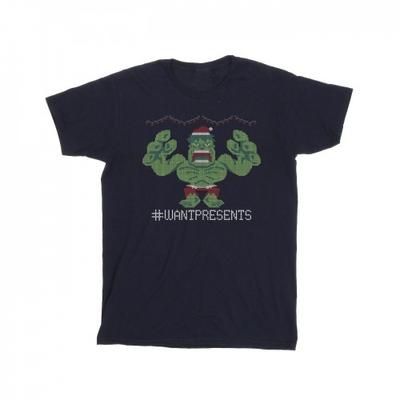 Mens Avengers Hulk Cross Stitch T-Shirt