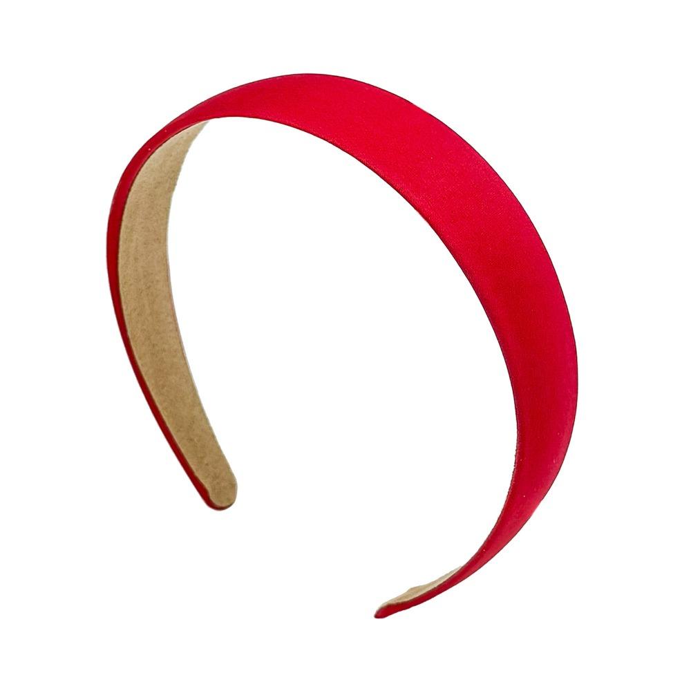 3CM Wide Red Headbands Comfortable Hair Accessories Fashion Satin Headband for Women Girls