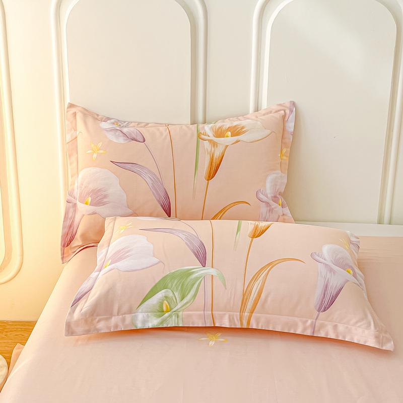 Set of Two Pure Cotton Pillowcases, 48x74cm - Pillow Core Covers [Pair Only]