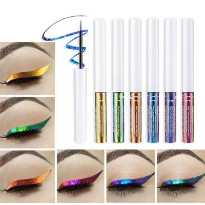 Tekuté očné linky Optické odfarbenie Dlhotrvajúce diamantové trblietky Kovové lesklé očné tiene Phantom Stage Makeup Cosmetic