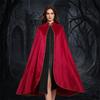 Washable Durable Gothic Costume Cape Golden Trim Velvet Cape Funny Halloween Cloak  Halloween