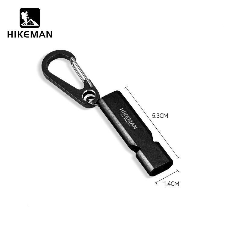 Loud Dual Chamber Emergency Whistle – Aluminum Survival Whistle with Lanyard for Camping Hiking