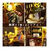 moin moin 1/24 Dollhouse Miniature Handmade Kit Set Magic City [English Instruction Manual] Magic Castle Cat Black Shop Hotel | LED Light + Acrylic