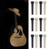 12 Acoustic Guitar Bridge Pins, Fixed Tuning, Durable Tailpiece Performance, School String Nail Instrument Set, Music Instrument
