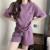 Women's Casual 2-Piece Set Oversized Short Sleeve T-shirt And Shorts Co-ord