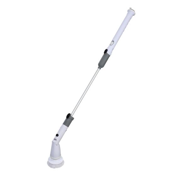 Electric Scrubber Cordless Power Cleaning Brush with Extension Arm and 4 Replaceable Bathroom Cleaning Brush Heads Ideal