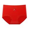Women's Soft Modal Mid-Waist Seamless Briefs - Good Luck Red Wedding Underwear