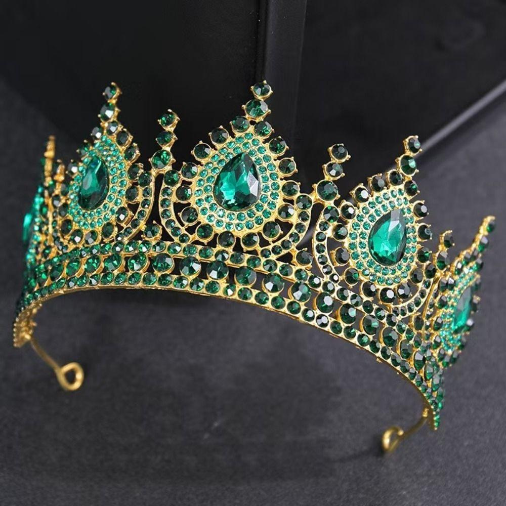 Headband Style Crystal Crowns Elegant Rhinestone Crown Trendy Princess Diadem Wedding Ceremony