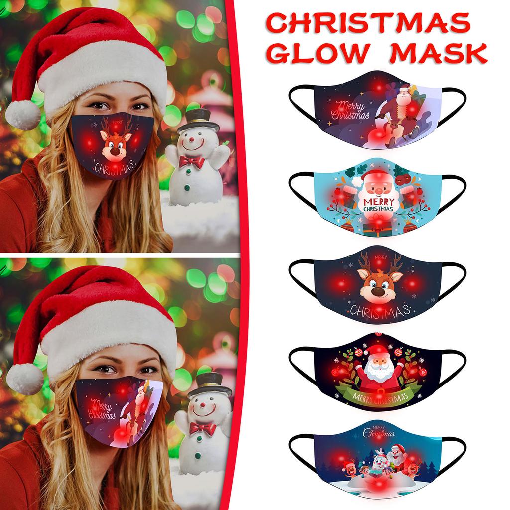 FashionLED Christmas Christmas Mask Light Up Christmas Mask Christmas