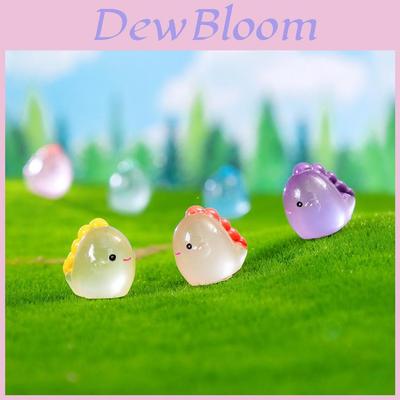 Adorable Glow In The Dark Mini Dinosaur Figurines Resin Plastic Garden Decor