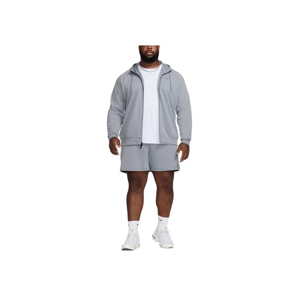 Nike Primary Fleece Men's Dri-FIT UV Full-Zip Hoodie Cool Grey Heather FZ0967-065