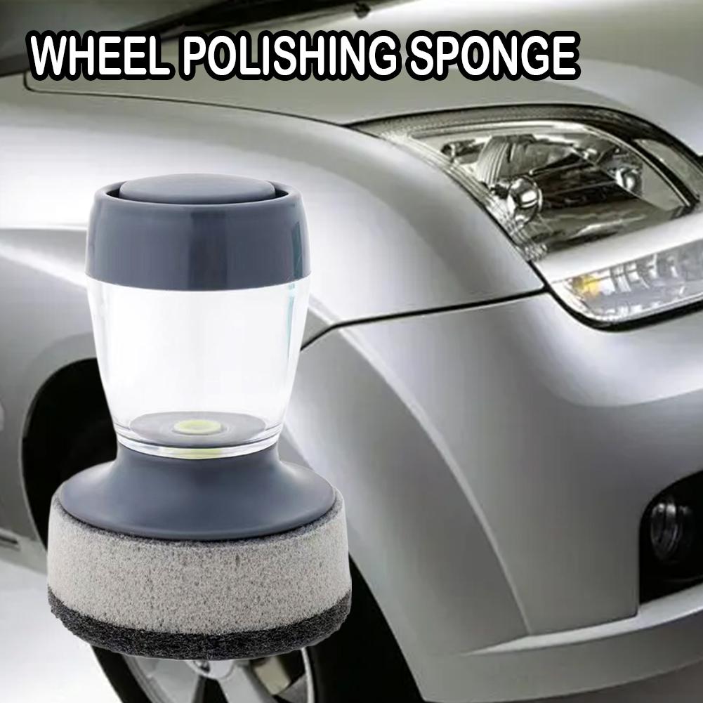 Wheel Polishing Sponge Car Paint And Tire Waxing Tool Contour Sponge Applicator Tire Accessories Brush Cleaning Auto V3H4