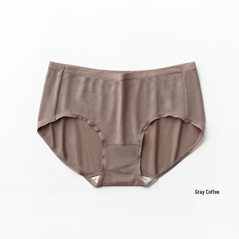

Женское нижнее белье из модала 2024 года: Дышащие трикотажные шелковые трусы с низкой посадкой One Size