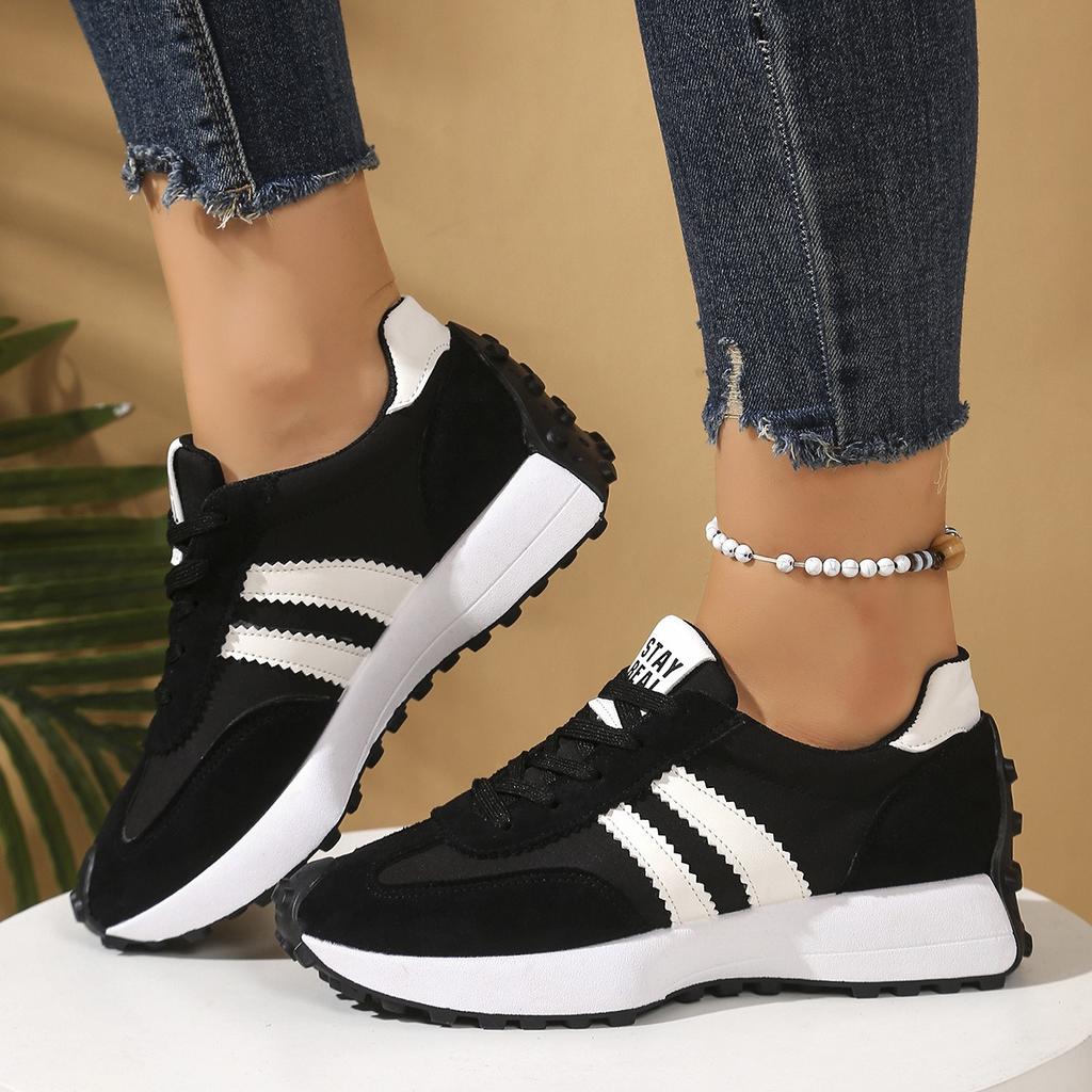 Ladies' Shoes, Thick Soled Shoes, Non Slip Shoes, Breathable Shoes, Casual Shoes, Low Cut Sports Shoes, Suitable for All Seasons, Wear-resistant