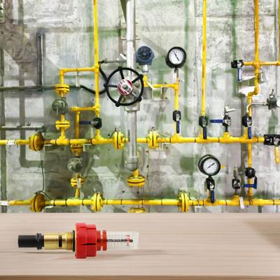 Brass Underfloor Heating Manifold Flow Meter with Accurate Flow Rate Indicator