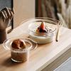 Decorative Glass Bowl Transparent Juice Cup Home Decoration Yogurt Bowl Wine