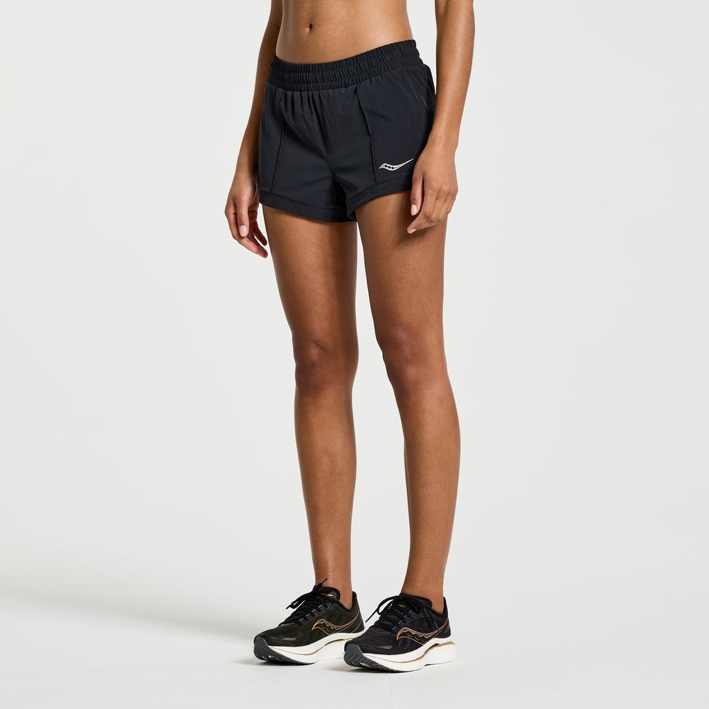 [saucony] Women's Outpace 3-inch Shorts SAW800422-BK