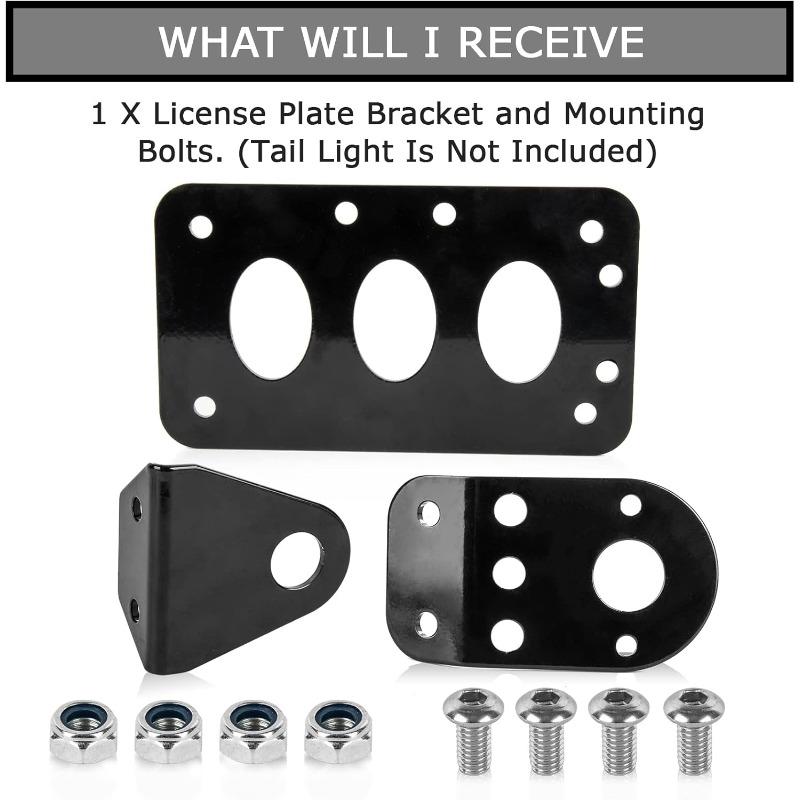 accessory 3/4  Side Mount Motorcycle License Plate Bracket for Bobber Chopper  Bike Sportster Bobber чёрный