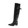 Mode 2025 Herbst/Winter Nische Handgefertigt Damenstiefel Vintage Overknee-Stiefel Weiches Leder Vintage Schlankmachende Stiefel für Damen