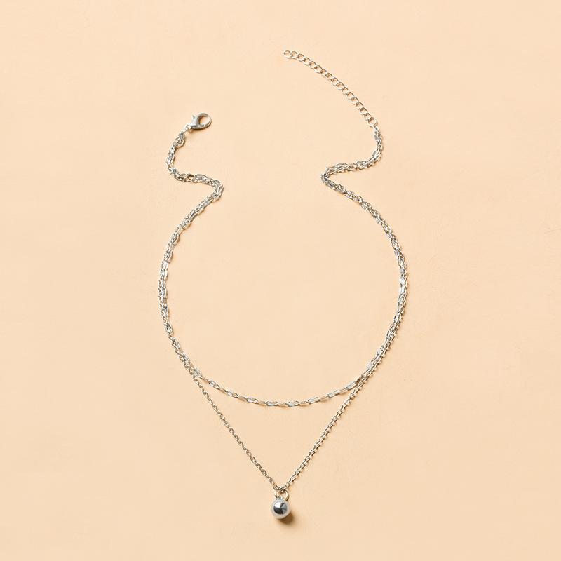 

Горячая Распродажа Новая Леди Уличная Фотография Глянцевый Кулон Капля Воды Витая Цепочка Двойная Цепочка Леди