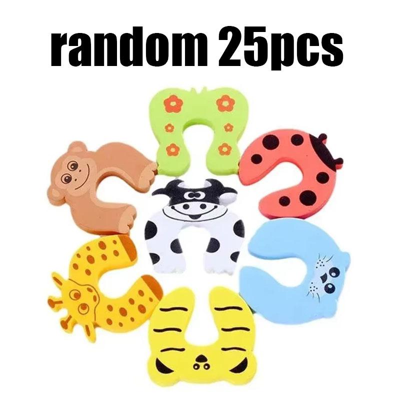 5/30pcs Baby Safety Door Stopper For Newborn Furniture Protection Anti-Pinch Hand Cute Animal Care Child Lock Finger Protector