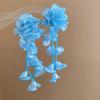 1 Pair Temperament Vacation Flower Eardrops with Beads Tassel Women Seaside Earrings  Birthday