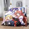 Clannad Anime Girl Character Flannel Throw Blanket, Soft Warm Blanket for Sofa Bed Home Decor