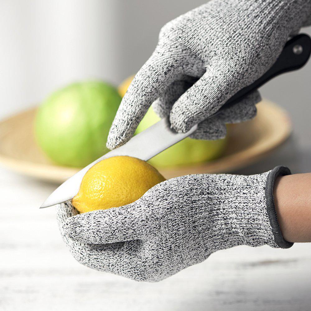 Level 5 Cut-Resistant HPPE Gloves for Kitchen, Woodworking, Slaughtering