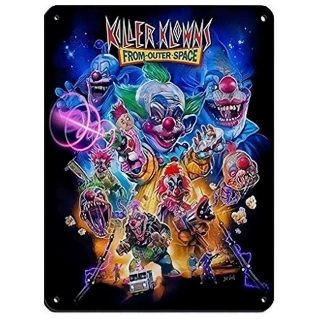 Halloween Metallschilder Killer Wanddekoration Plakette Vintage Kunst Poster Eisenmalerei für Man Cave Zuhause Café Garten Club Bar