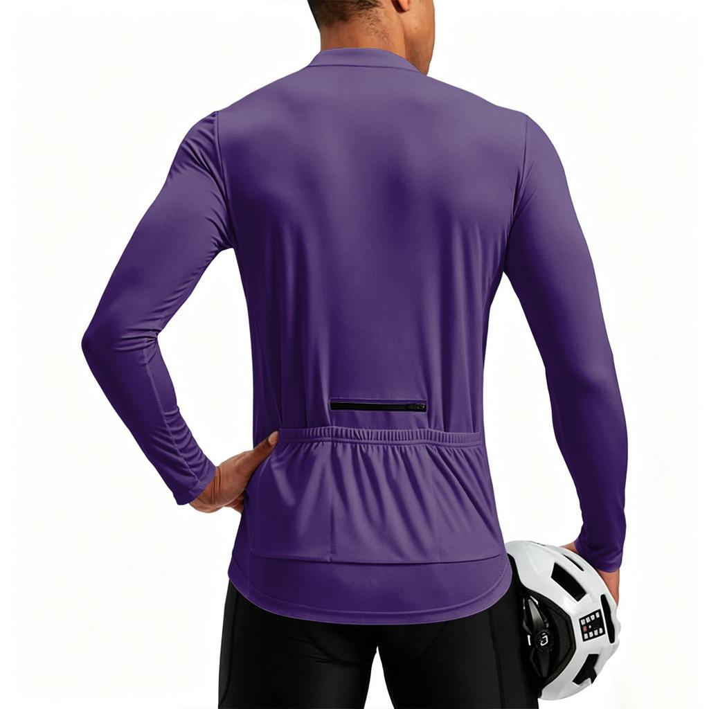 Men's Long Sleeve Quarter Zip Pullover Breathable Quick Dry Moisture Wicking Athletic Shirt Lightweight Stretch Fit