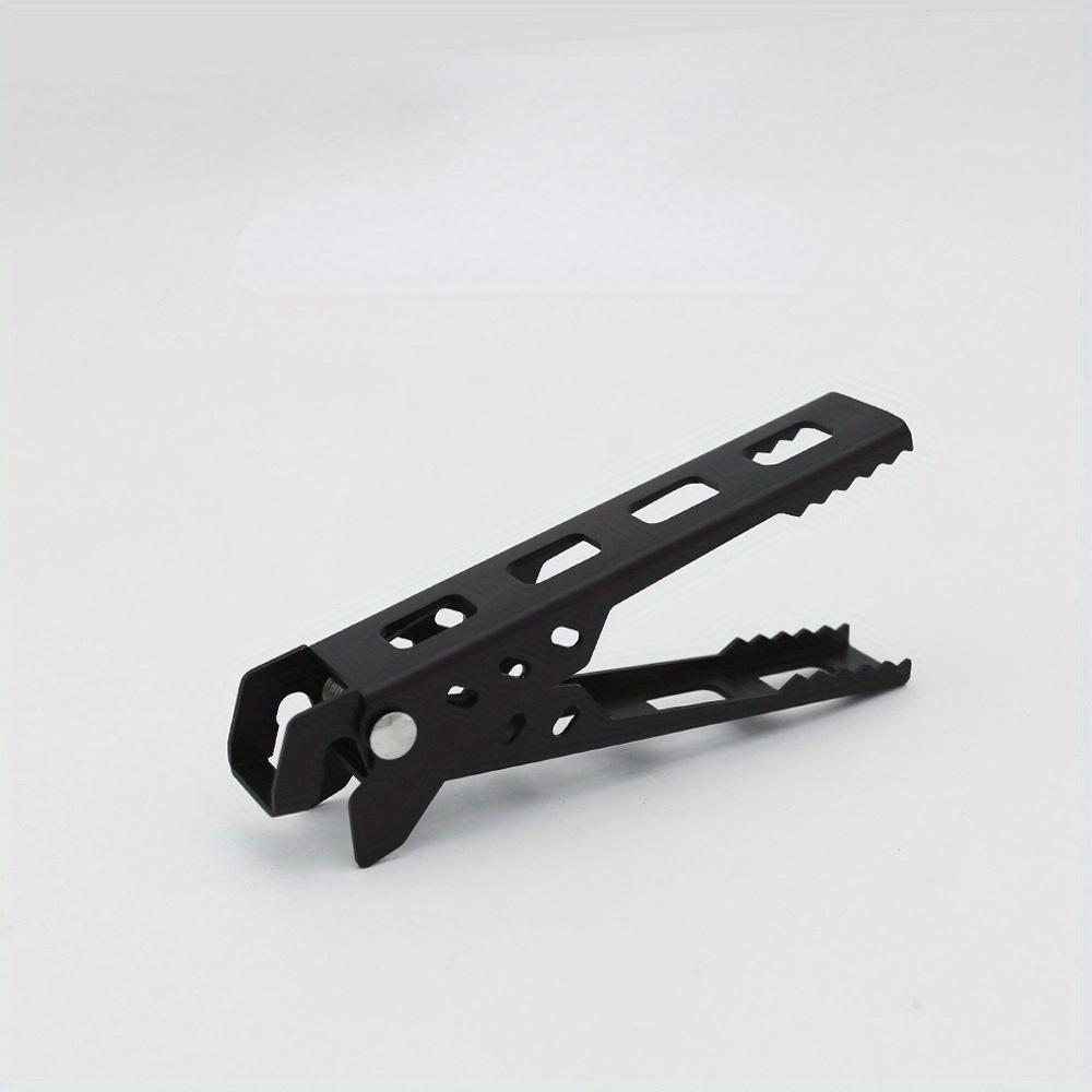 1pc Aluminum Alloy Anti-Scalding Pot Clip - Perfect for Camping, Barbecue, Kitchen, and Picnic Tableware!