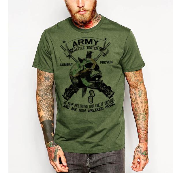 Military  Army Navy Machine Gunner Sniper Infantry Special Forces Unisex T-Shirt M