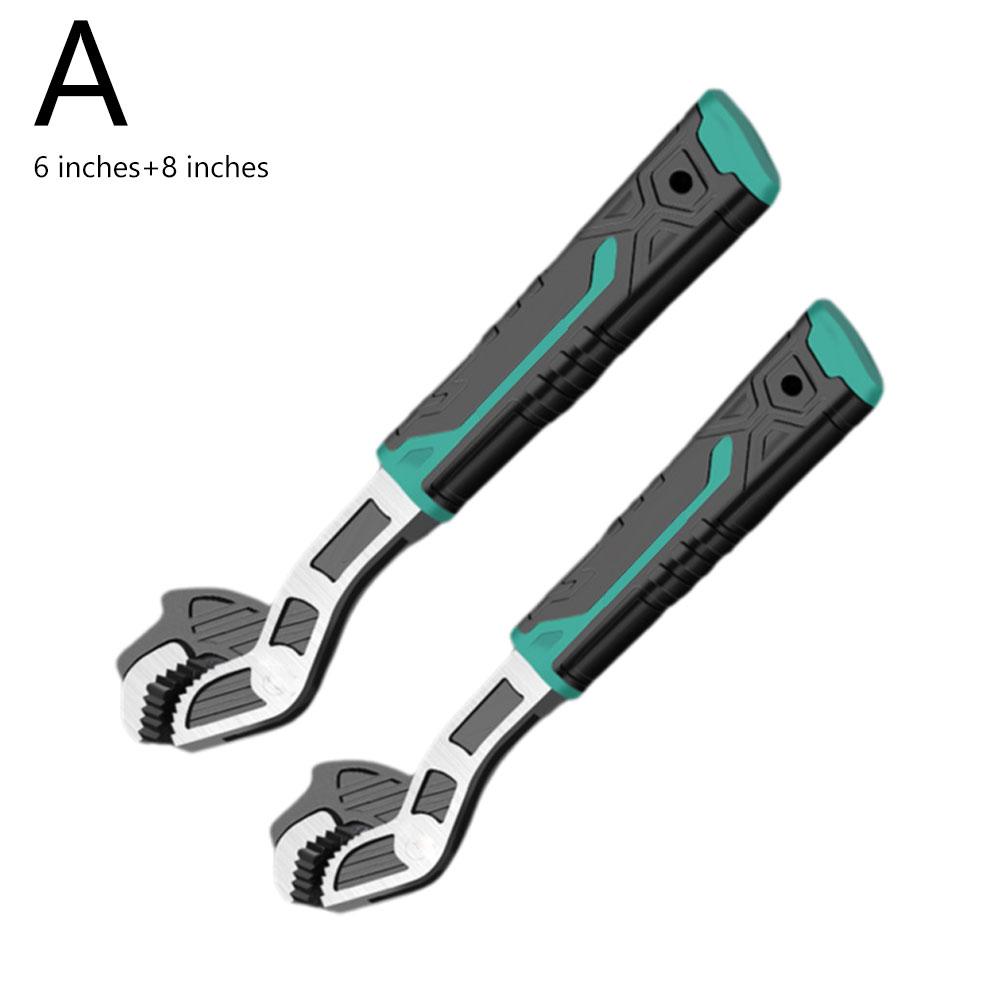2/3Pcs Universal Adjustable Wrench High Carbon Steel Wrench Tool Tougher Multiple Pipe Self-locking Durablily Wrench Sizes Z3E1