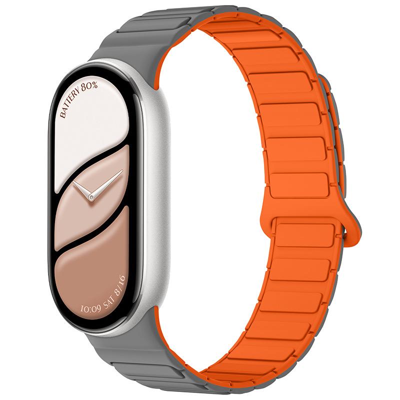 Magnetiskt looparmband för Mi Band 10 Rem Silikon Sportarmband för Xiaomi Mi Band 10 9 8 Correa Band Armbandsaccessoarer