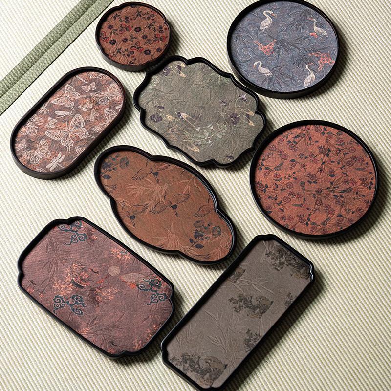 New Chinese Style Retro Wooden Tea Tray