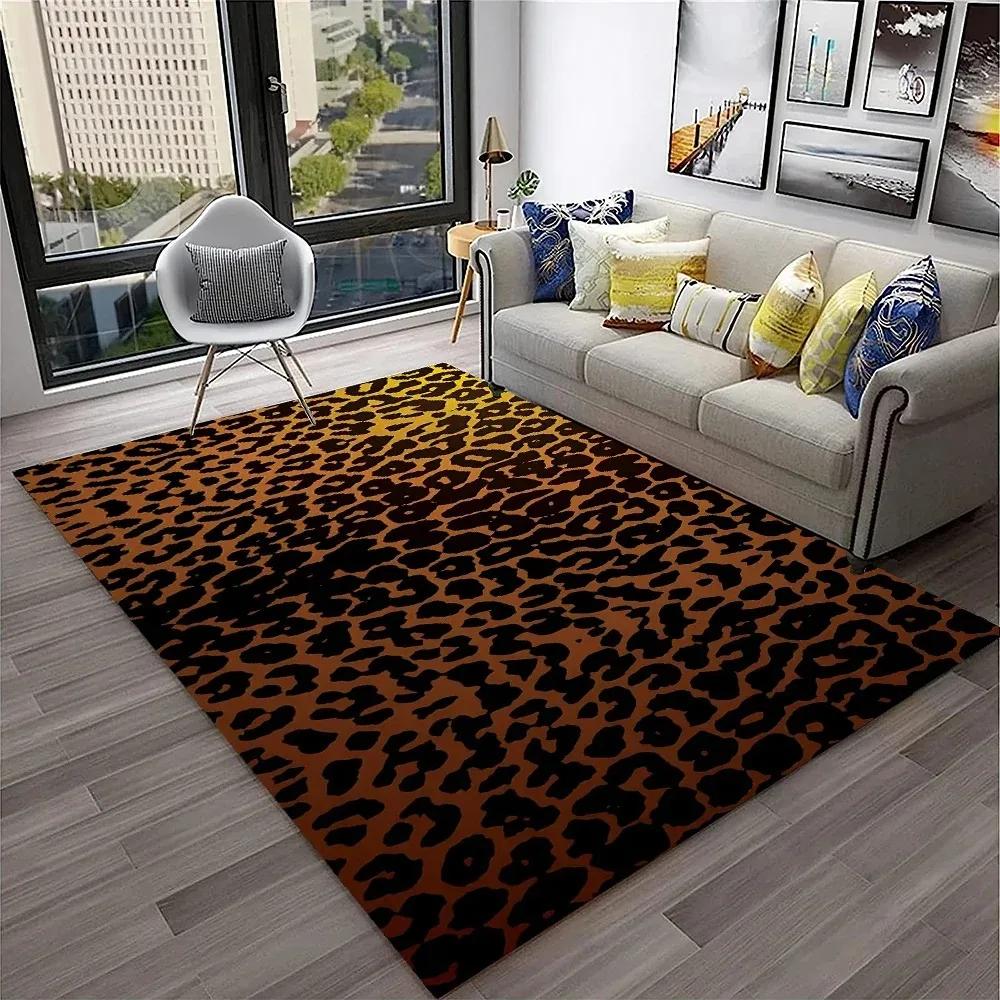 Leopard Print Carpet Rugs Living Room Floor Mats Bedroom Decor Carpets for Bed Room Carpets for Living Room Decoration Maison