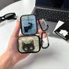 Earphone Cases Cover Case For Airpods 3 2 Pro3 Pro2 Pro 1 4 Black Cat