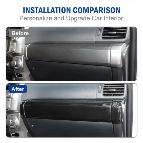 Passenger Co-pilot Dashboard Side Panel Decoration Cover Trim For 4Runner 2010+