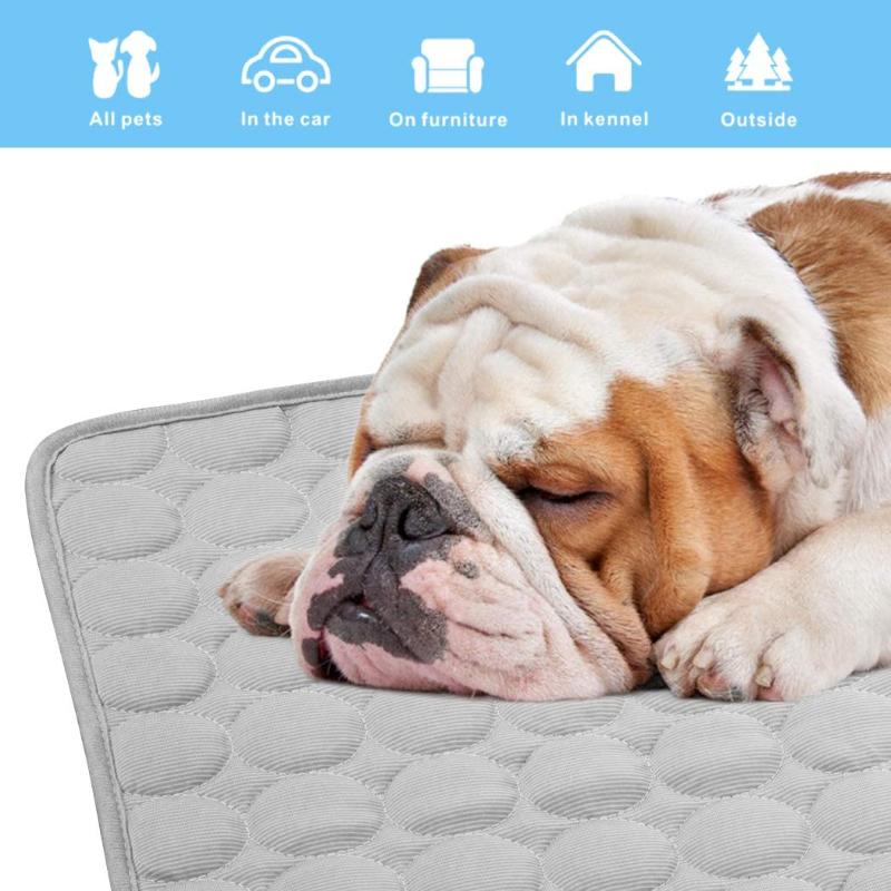Cat Dog Cool Bed Mats Summer Cooling Mat for Cats Dogs Breathable Pet Ice Pad Washable Kitten Sofa Cushion Cat Dog Accessories