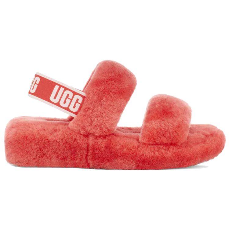 UGG Oh Yeah Slide Pop Coral Women Sneakers Red 1107953-PCRL